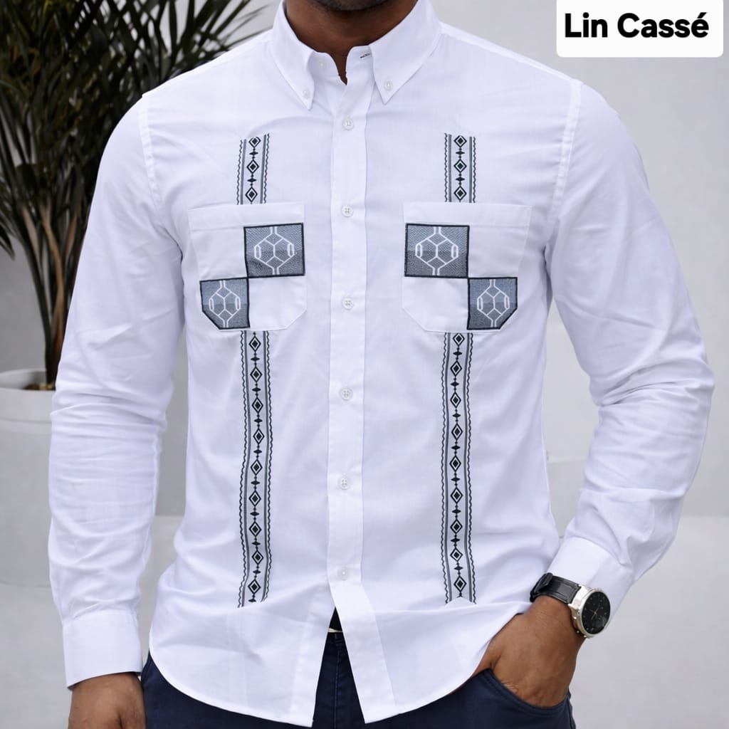 Chemise lin cassé - Image 13