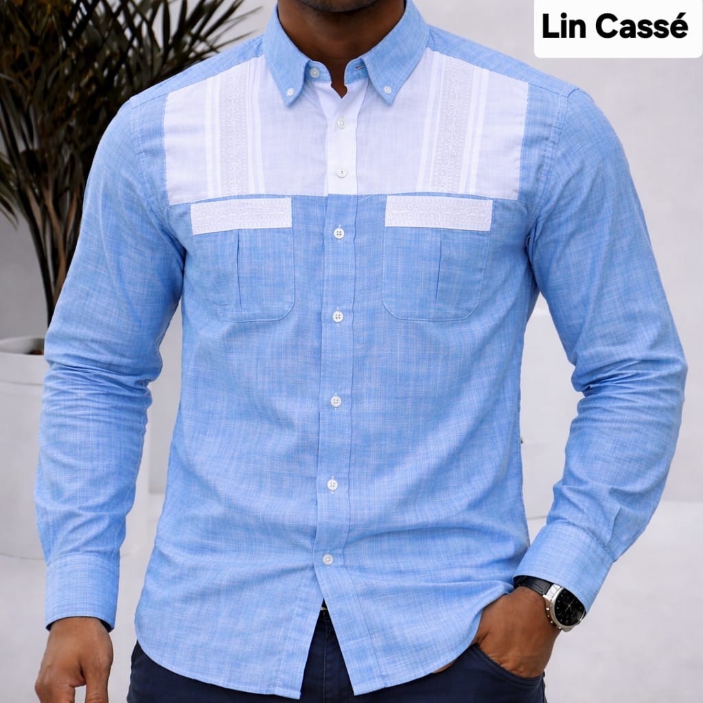 Chemise lin cassé - Image 7